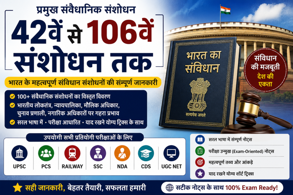 42nd to 106th Constitutional Amendments Notes