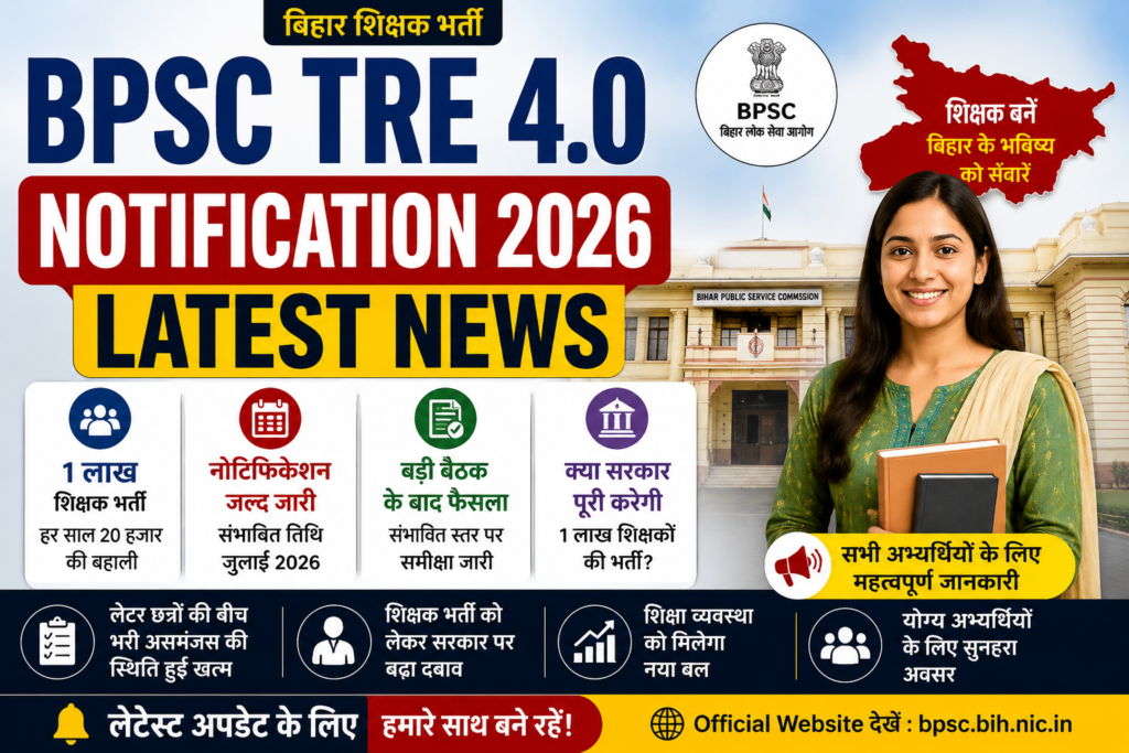 BPSC TRE 4.0 Notification