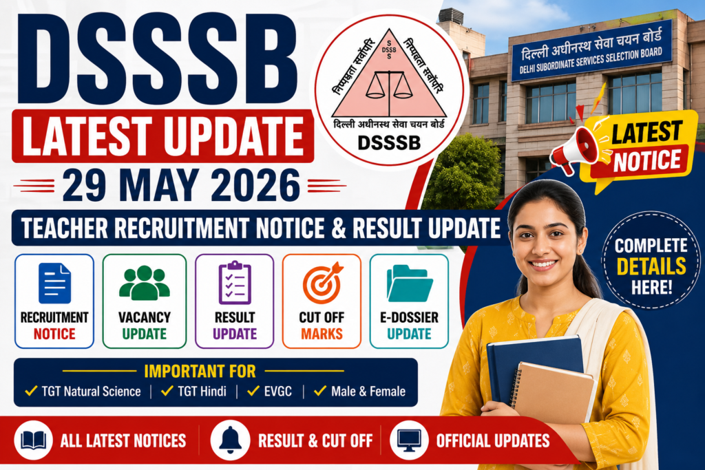 DSSSB Latest Update