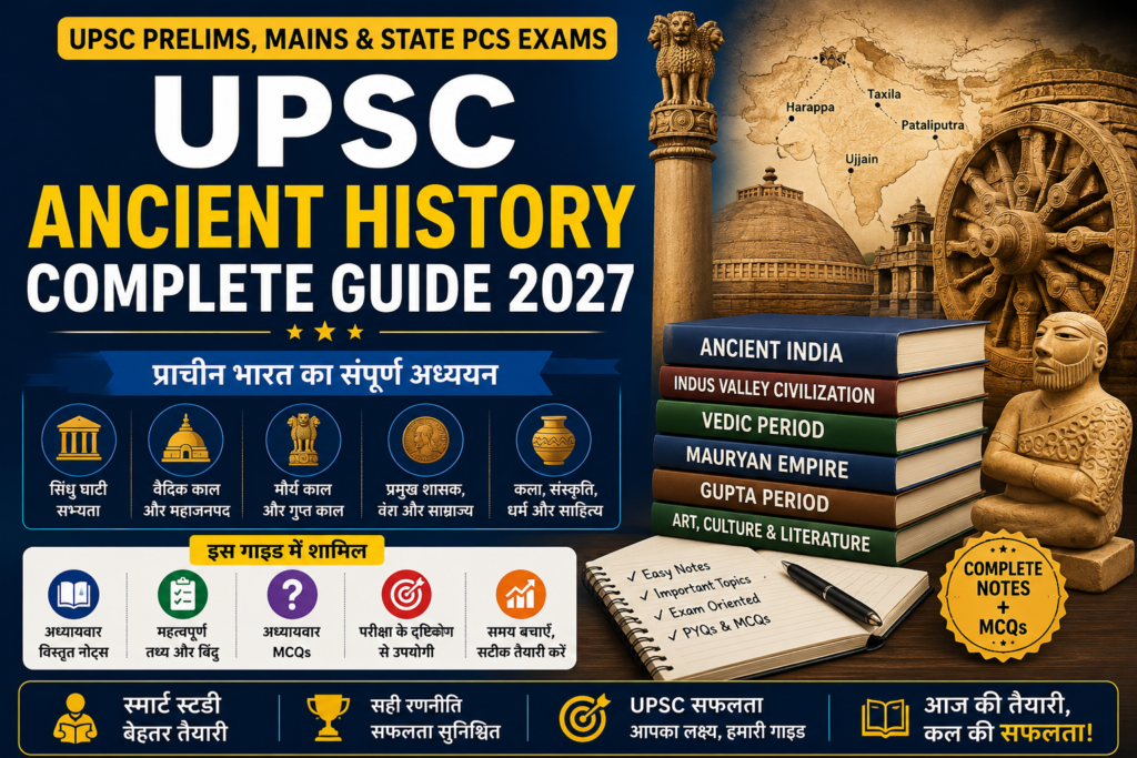 UPSC Ancient History Guide Notes 2027