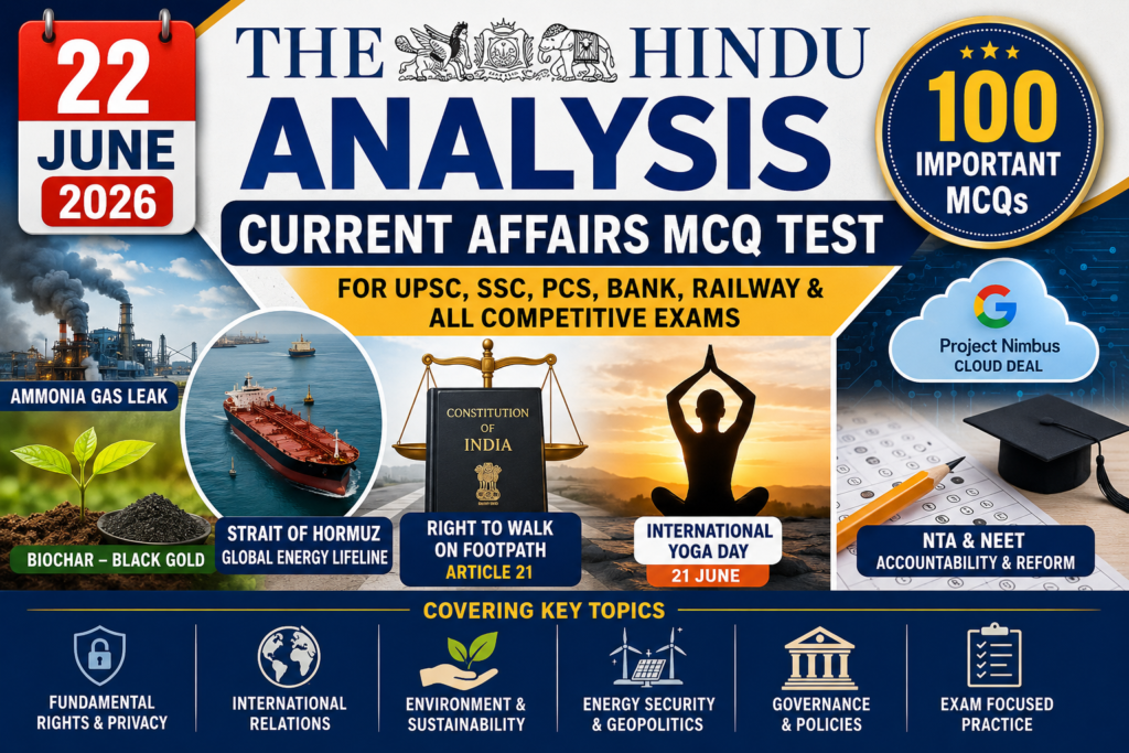 100 MCQ Current Affairs Test