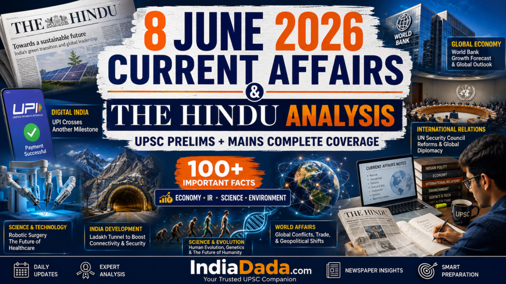 8 June 2026 Current Affairs