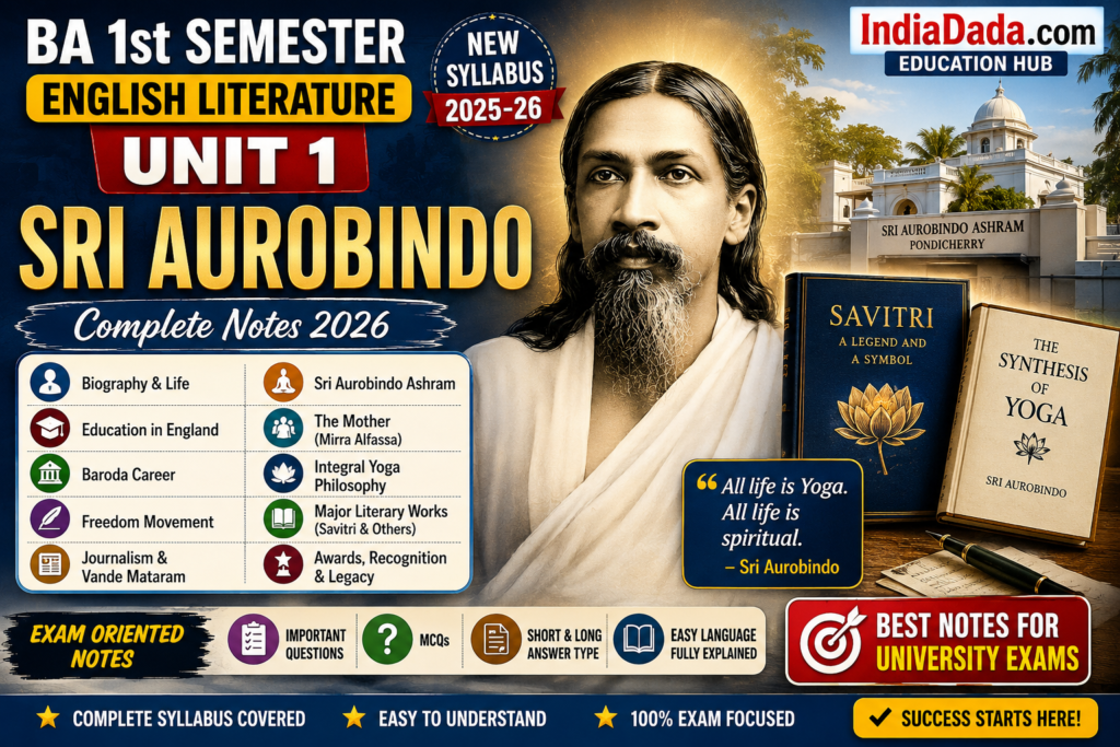 BA 1st Semester English