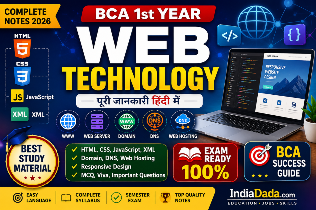 BCA Web Technology Notes
