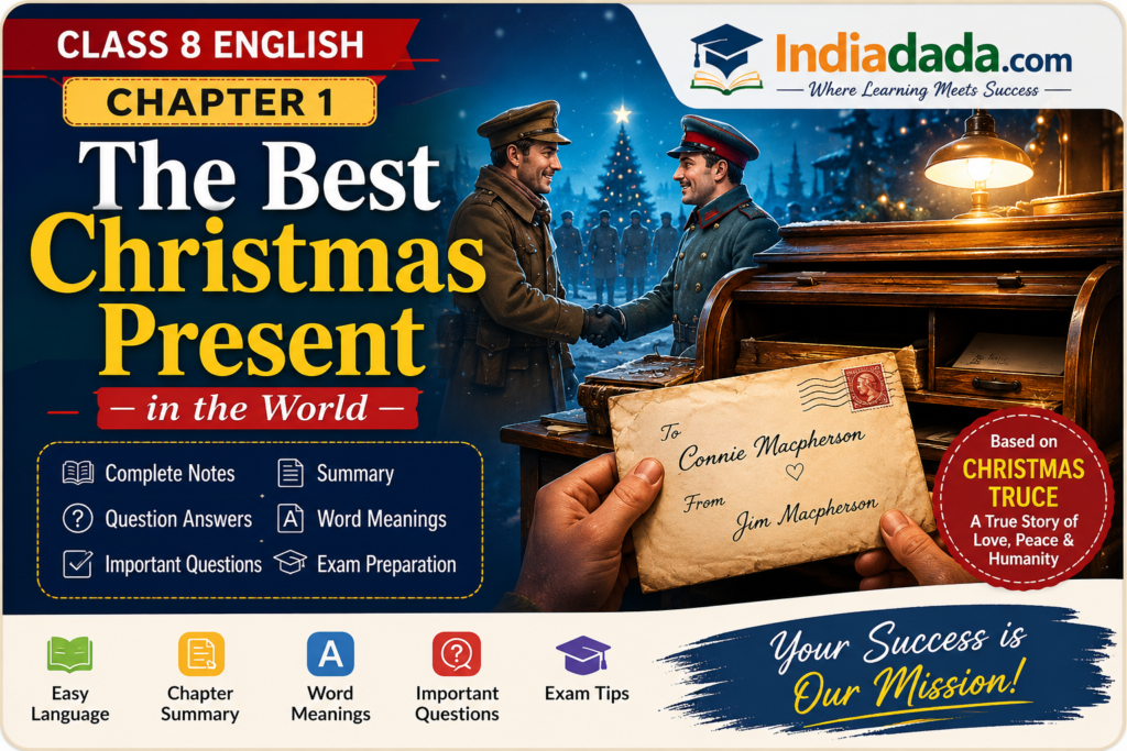 Class 8 English Chapter 1 The Best Christmas Present Notes