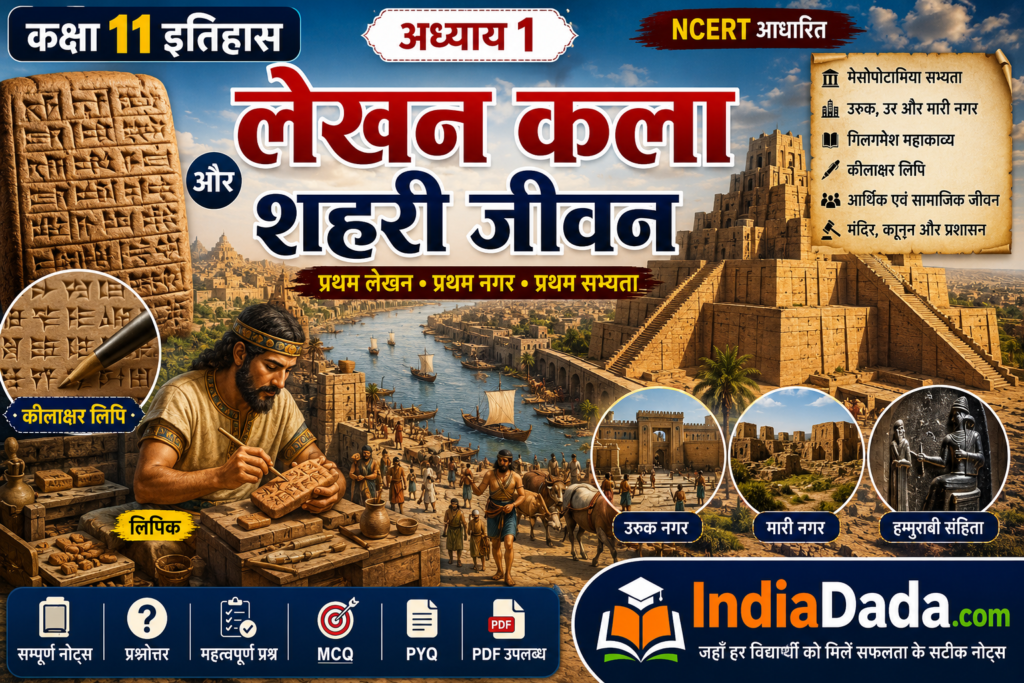 लेखन कला और शहरी जीवन
