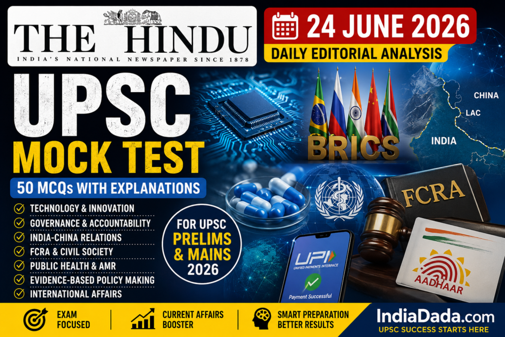 24 June 2026 UPSC Mock Test