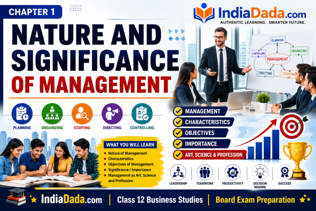 Nature and Significance of Management Class 12