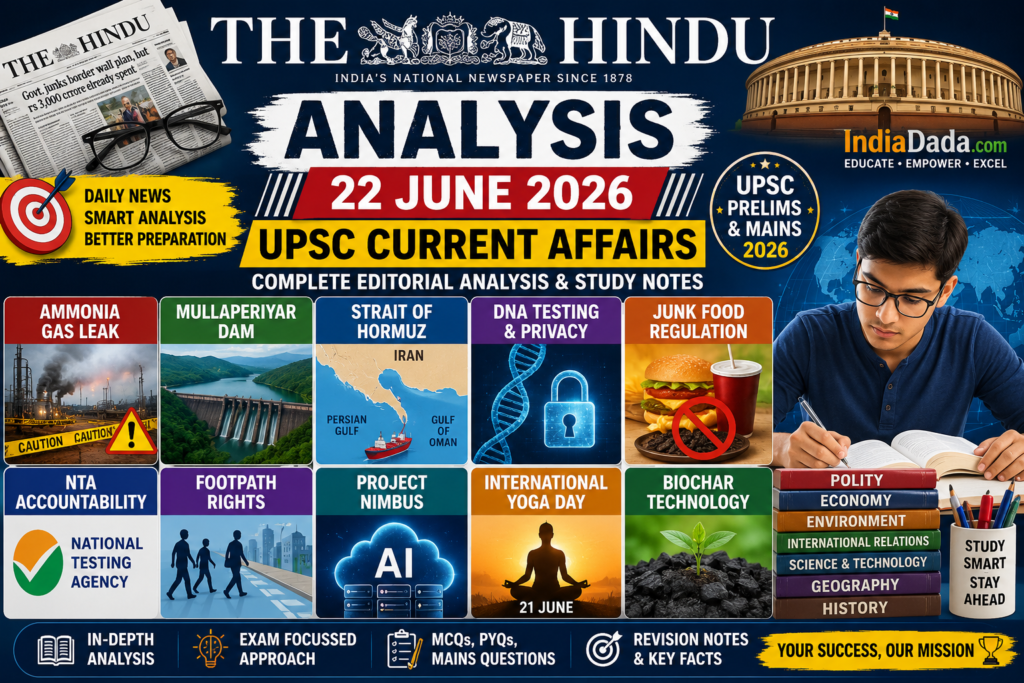 The Hindu Analysis 22 June 2026