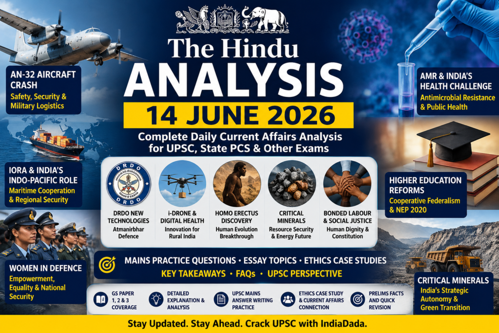 The Hindu Analysis 14 June 2026