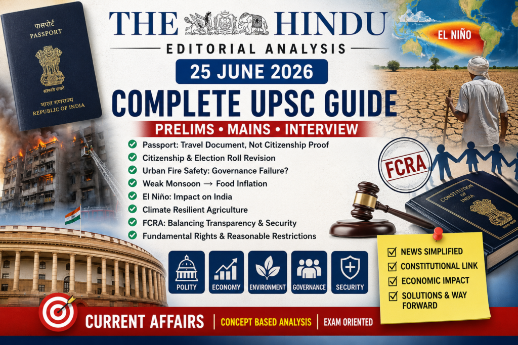 The Hindu Analysis 25 June 2026