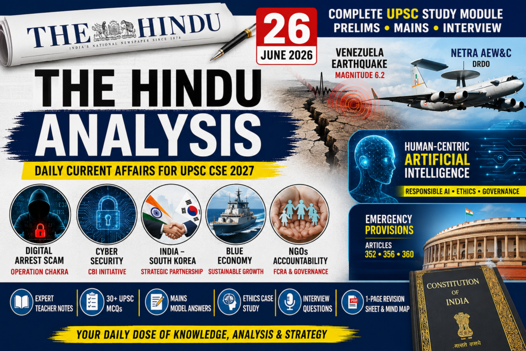 The Hindu Analysis 26 June 2026 Prelims & Mains