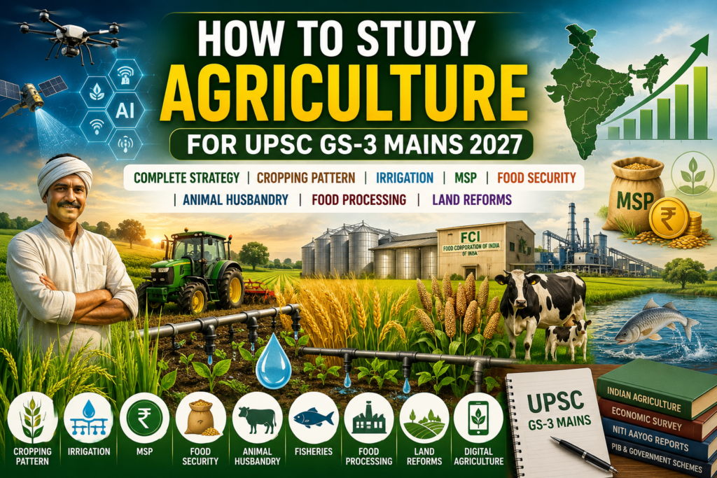 How to Study Agriculture for UPSC GS-3 Mains