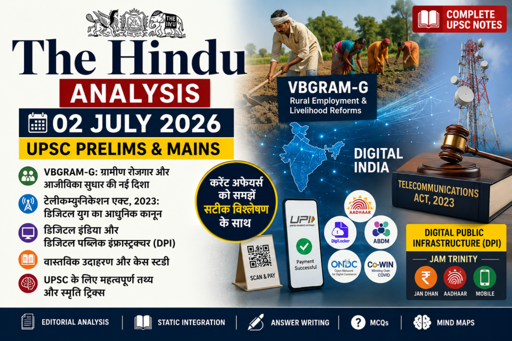 The Hindu Analysis 02 July 2026