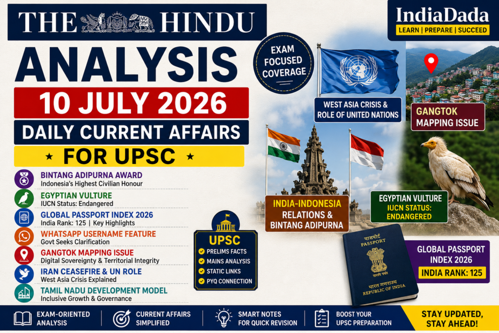 The Hindu Analysis 10 July 2026