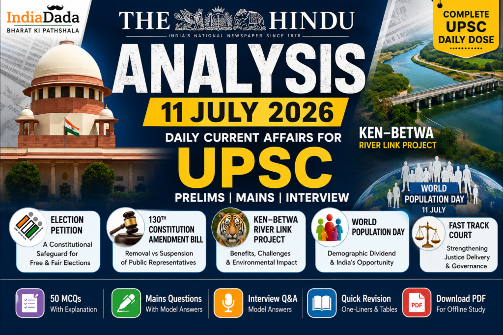 The Hindu Analysis 11 July 2026
