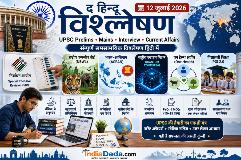 The Hindu Analysis 12 July 2026