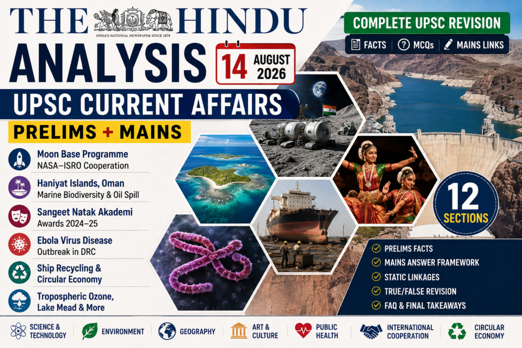 The Hindu Analysis 14 August 2026