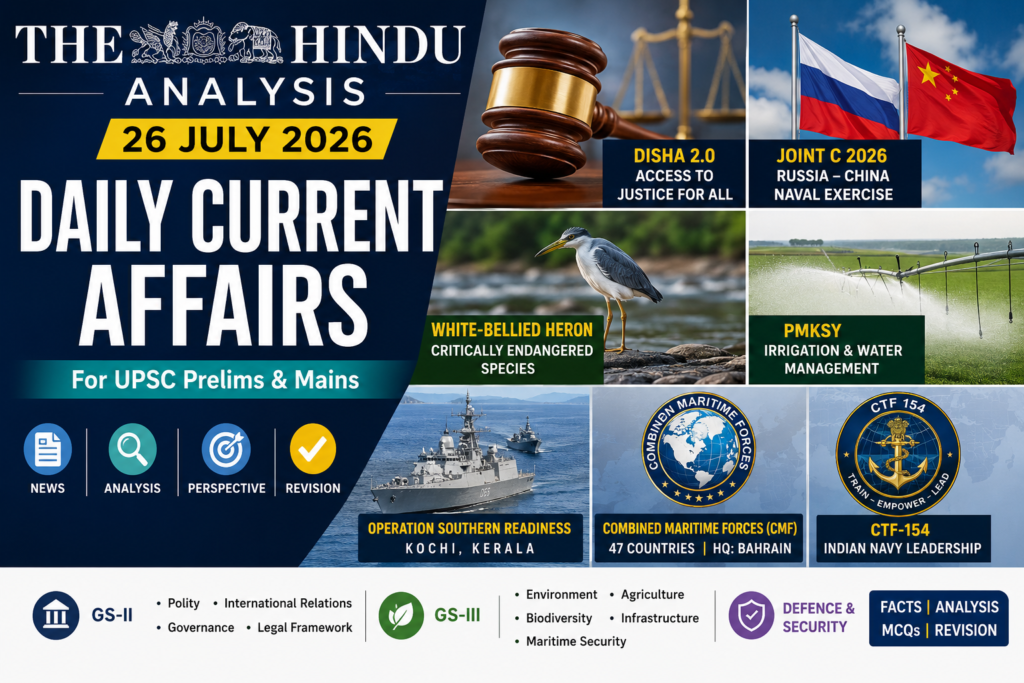 The Hindu Analysis 26 July 2026